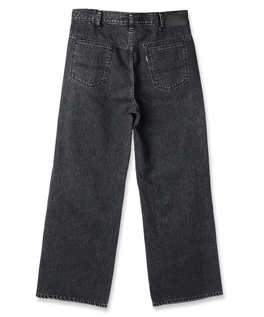 wrap skirt denim pants