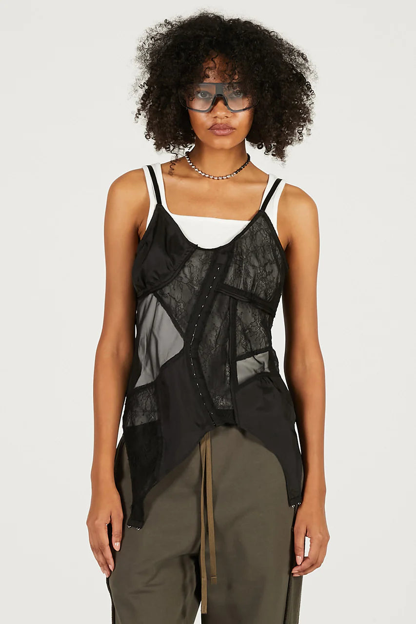 lingerie collage top