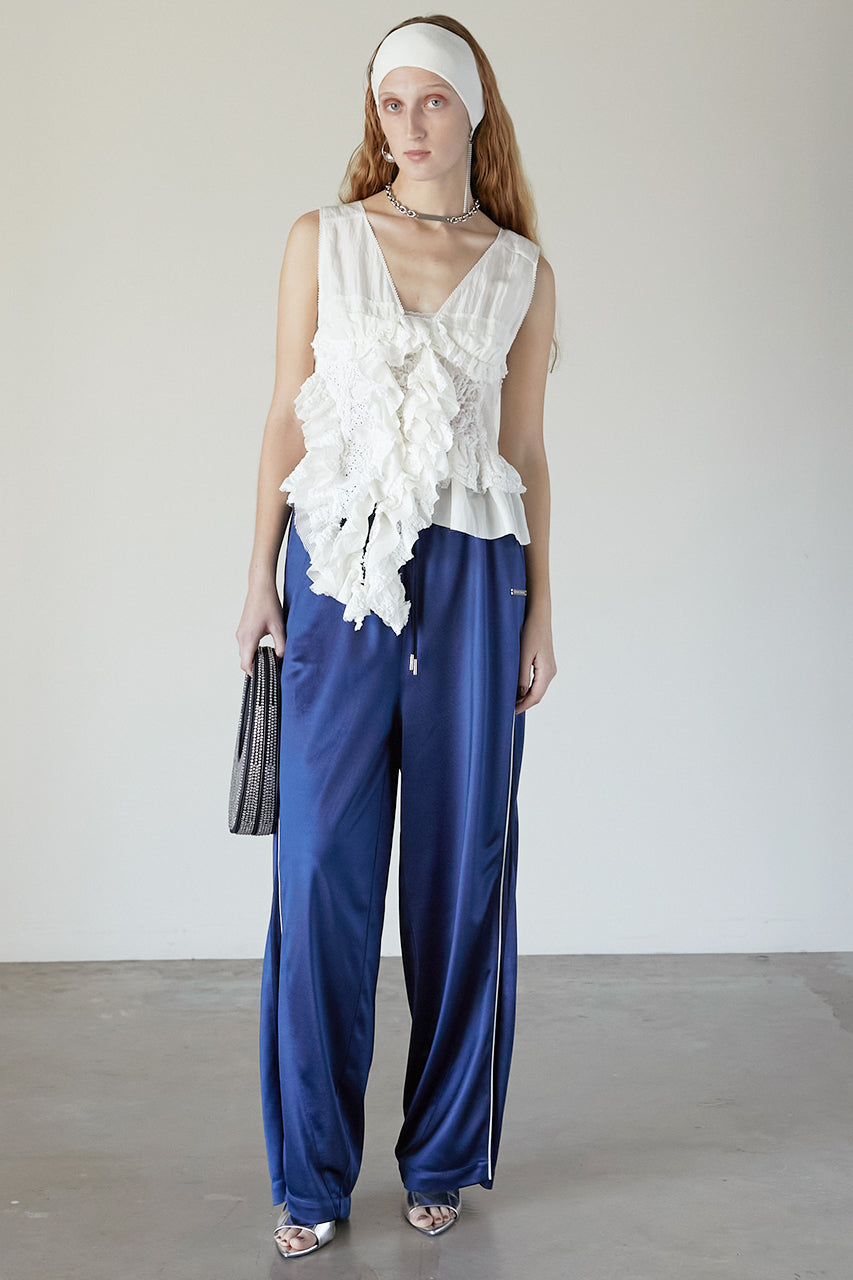 mixed frill top