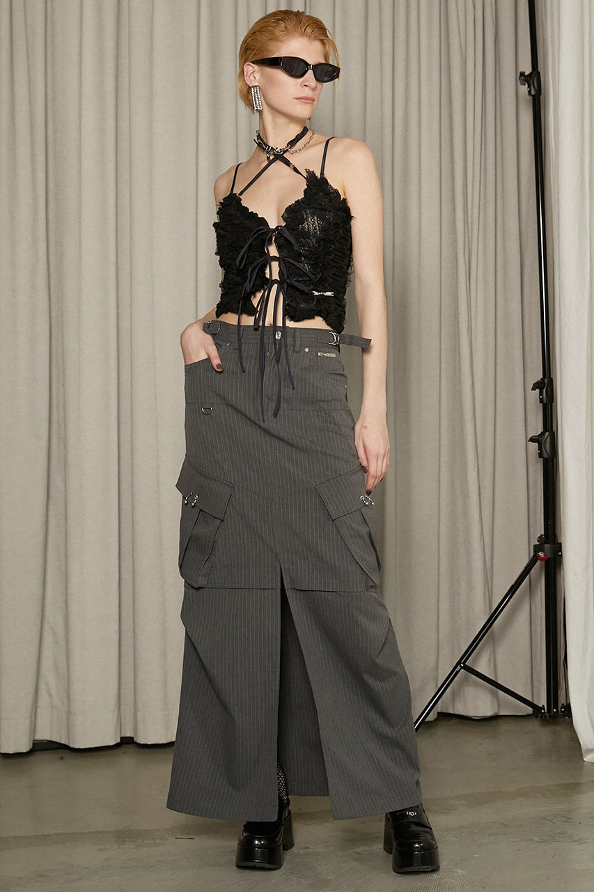 cargo pocket maxi skirt
