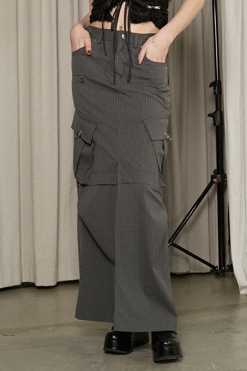 cargo pocket maxi skirt
