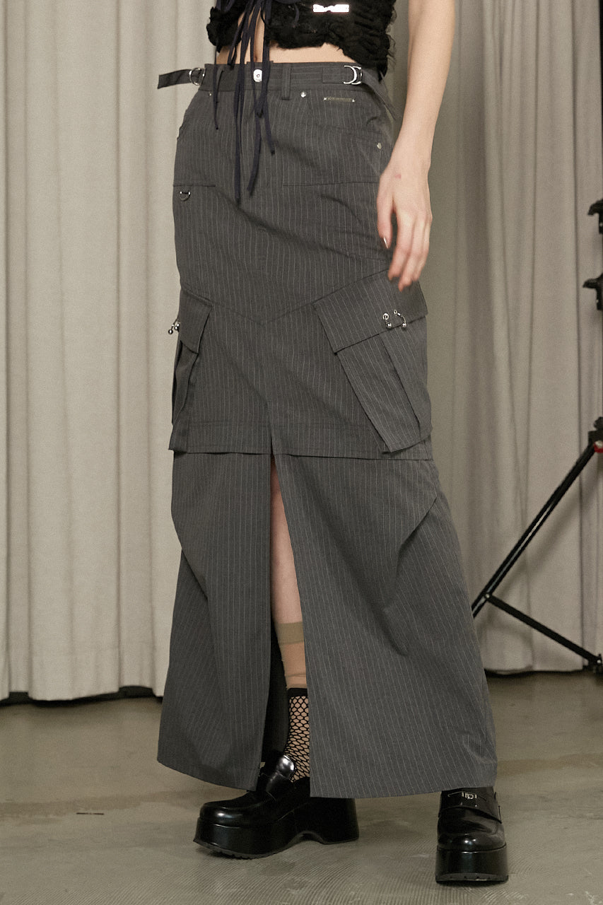 cargo pocket maxi skirt