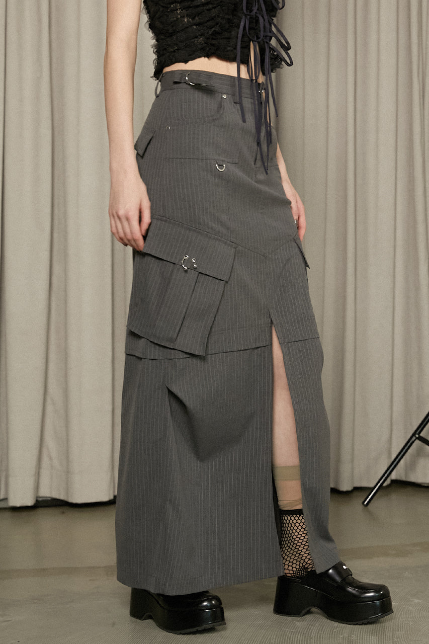cargo pocket maxi skirt
