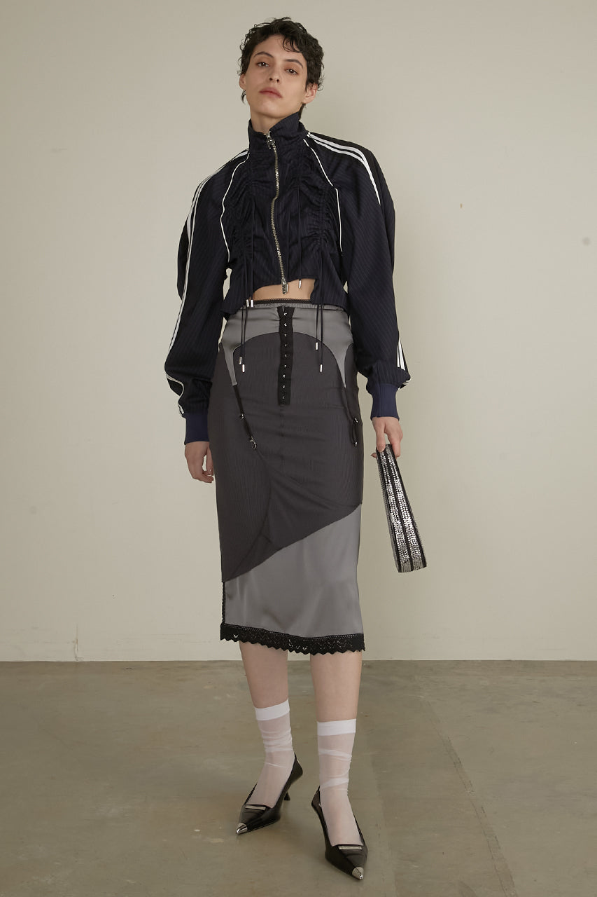 shirring track blouson