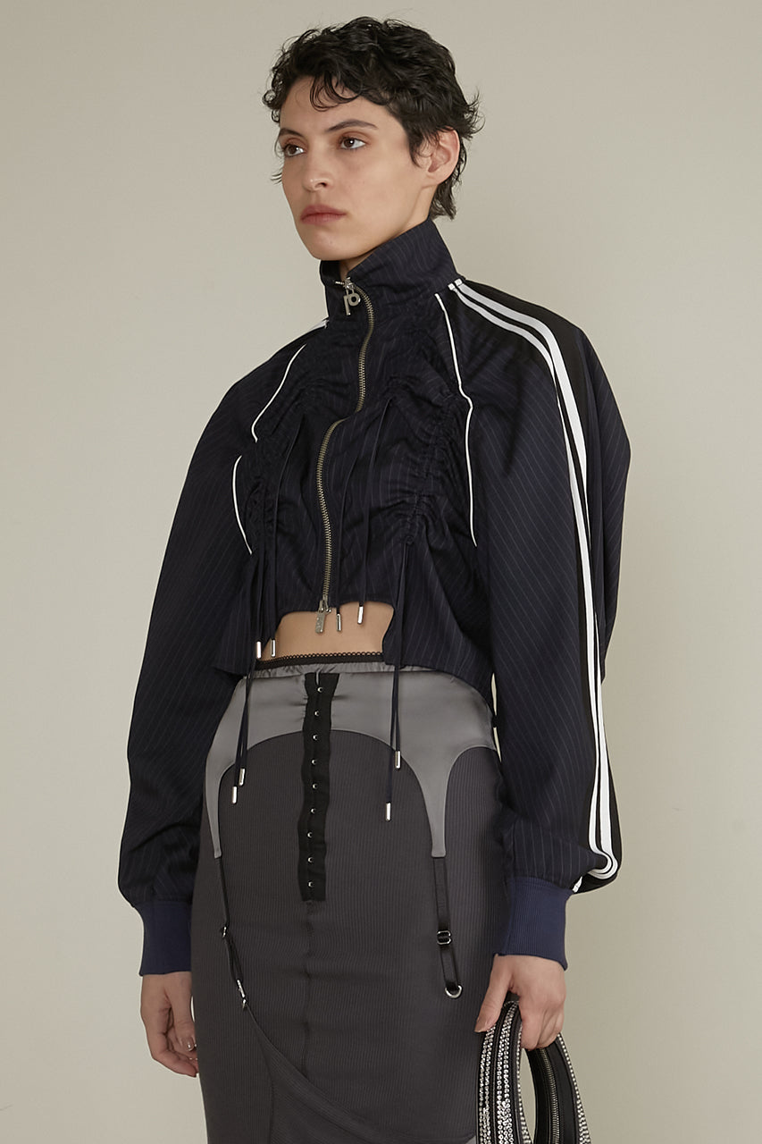 shirring track blouson