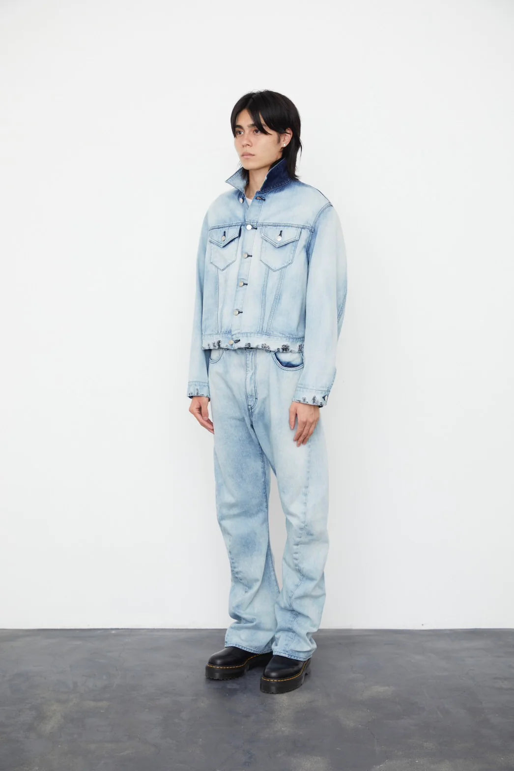 bleached trucker jacket