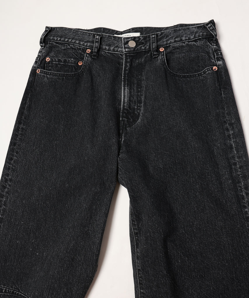wrap skirt denim pants