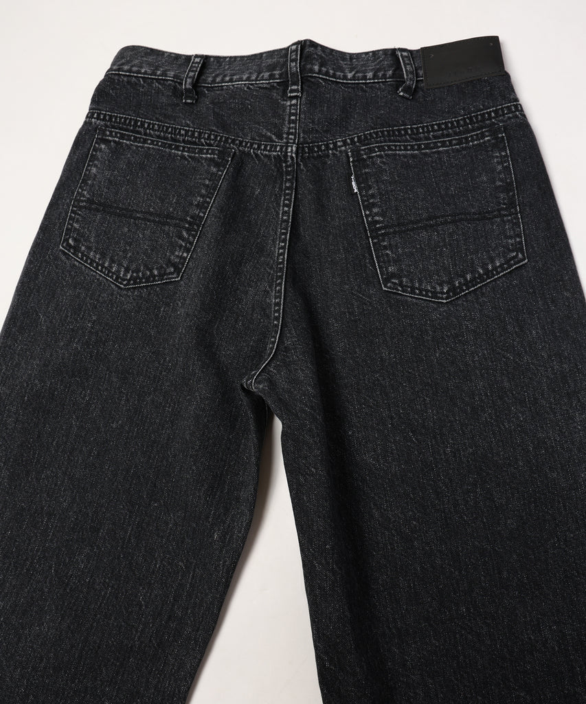 wrap skirt denim pants