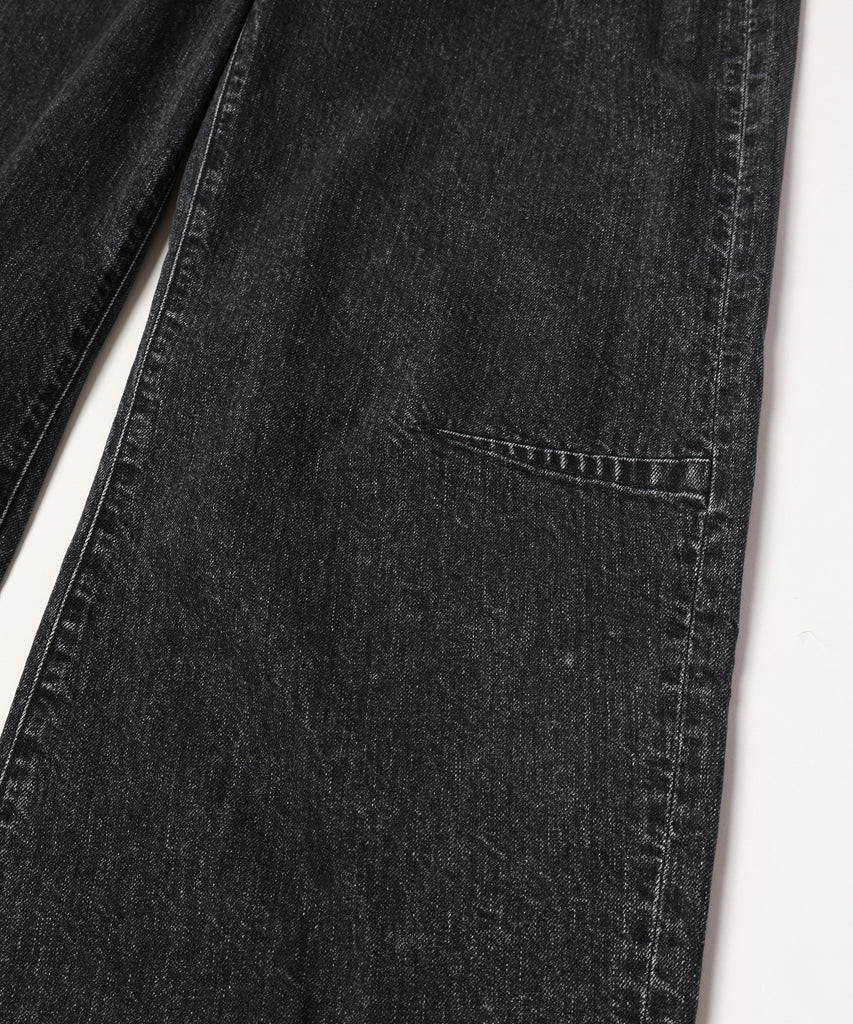 wrap skirt denim pants