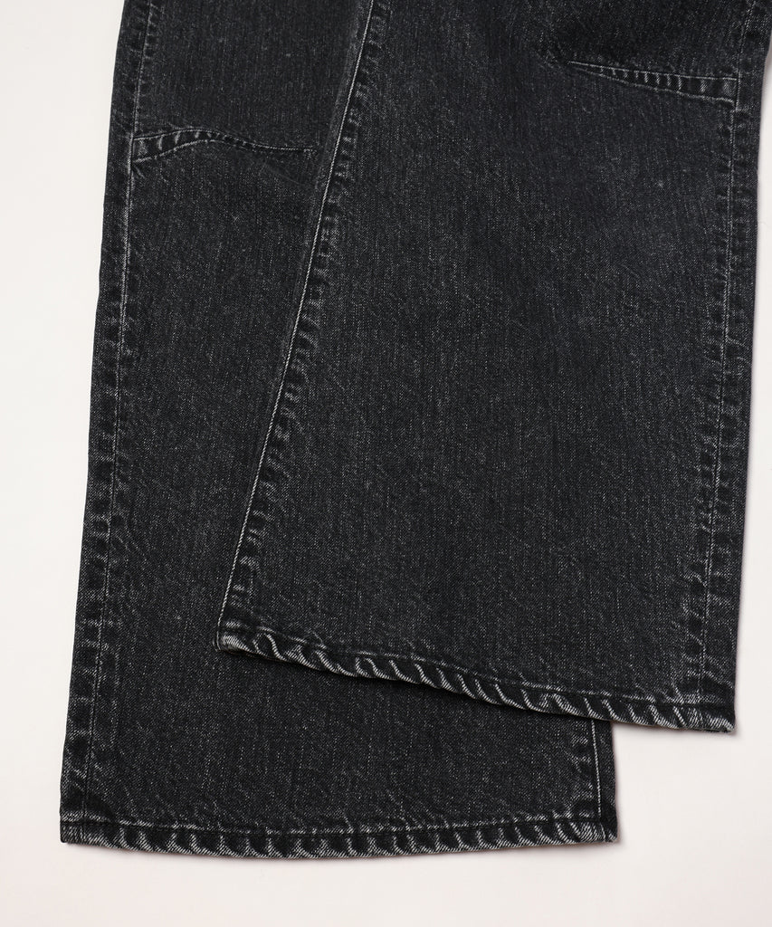 wrap skirt denim pants