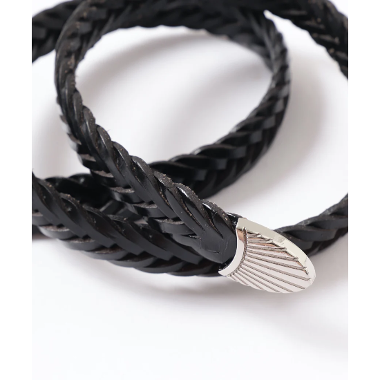 western leather braided belt