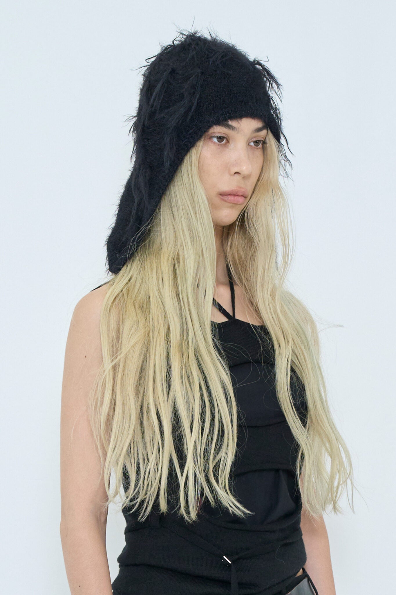 fluffy beanie