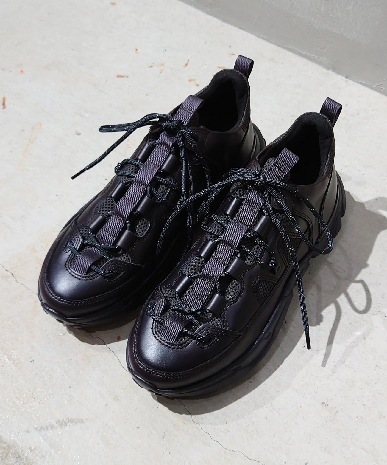 【special shoes factory collaboration】vibram sole lace-up sneaker made in tokyo