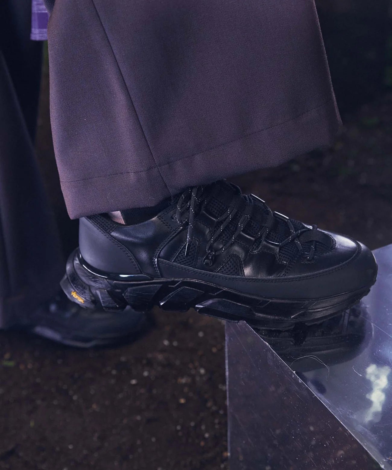 【special shoes factory collaboration】vibram sole lace-up sneaker made in tokyo