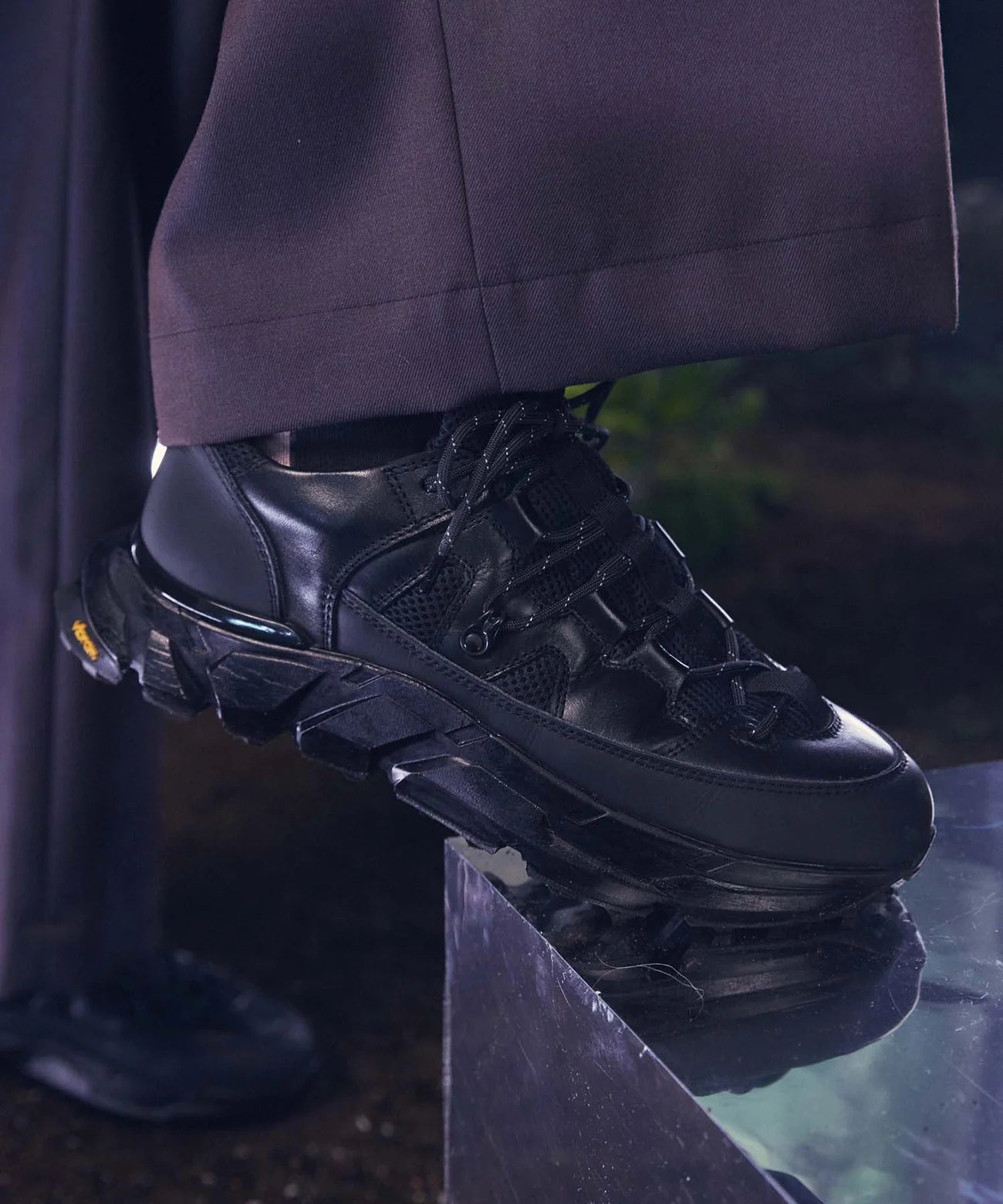 【special shoes factory collaboration】vibram sole lace-up sneaker made in tokyo