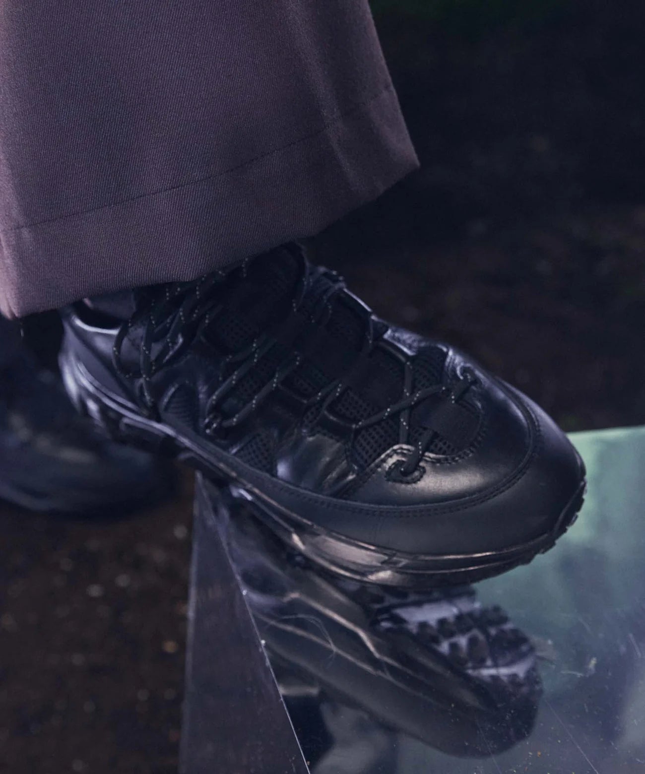 【special shoes factory collaboration】vibram sole lace-up sneaker made in tokyo