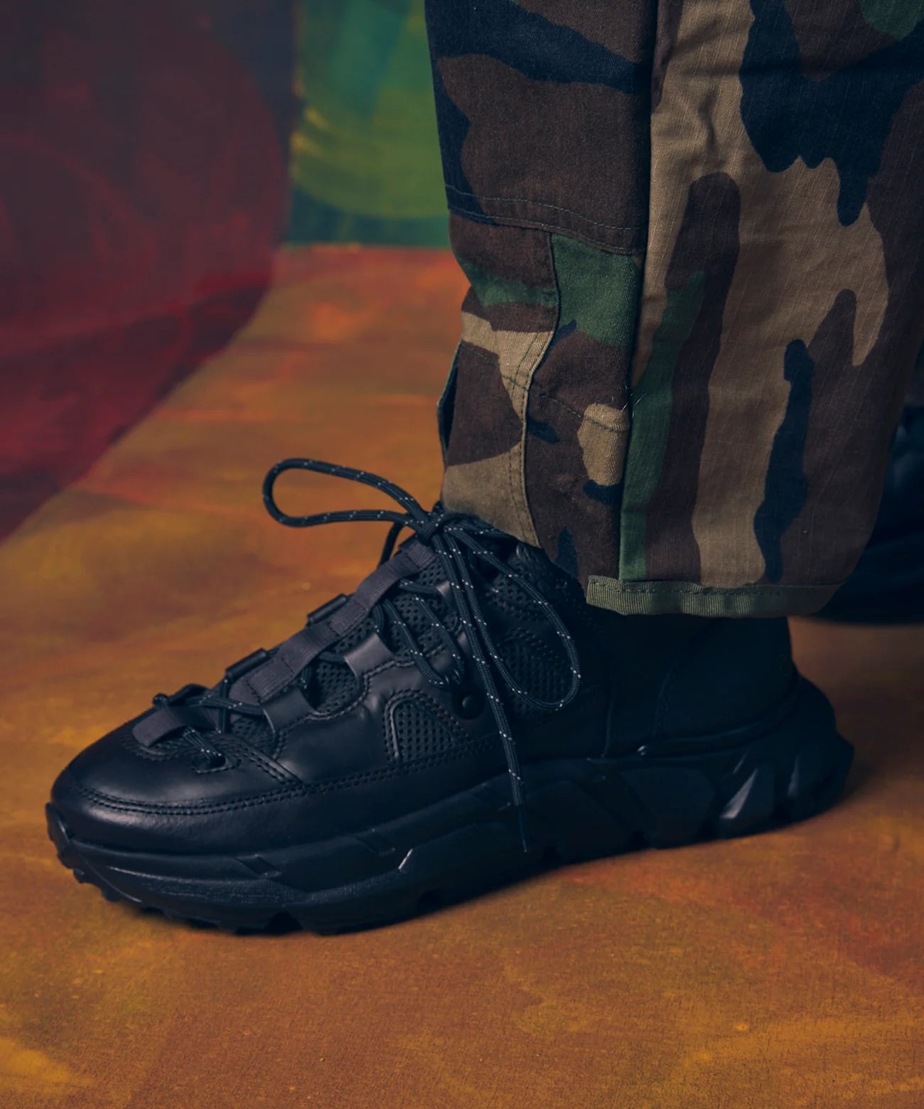 【special shoes factory collaboration】vibram sole lace-up sneaker made in tokyo