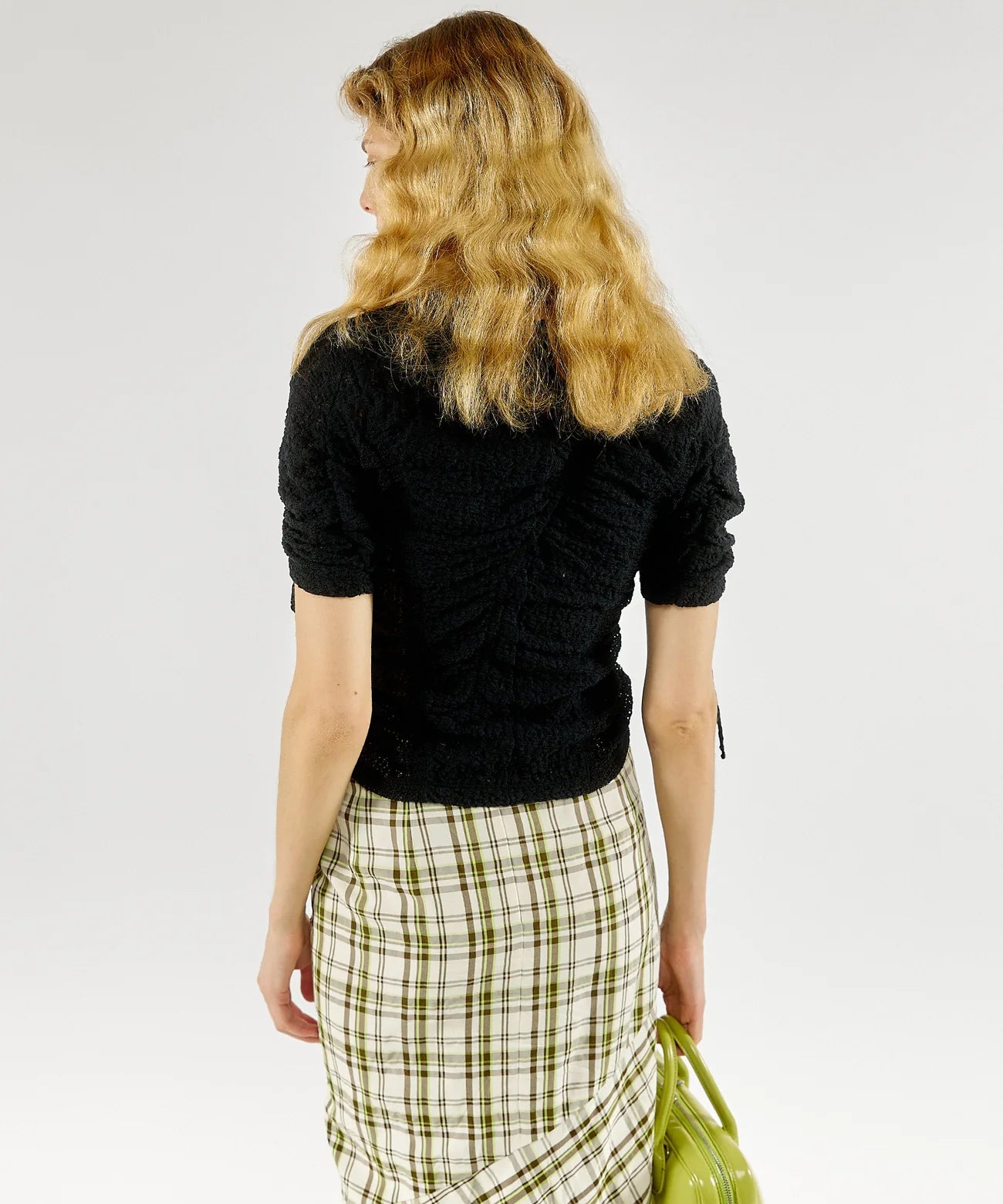 lace shirring tops
