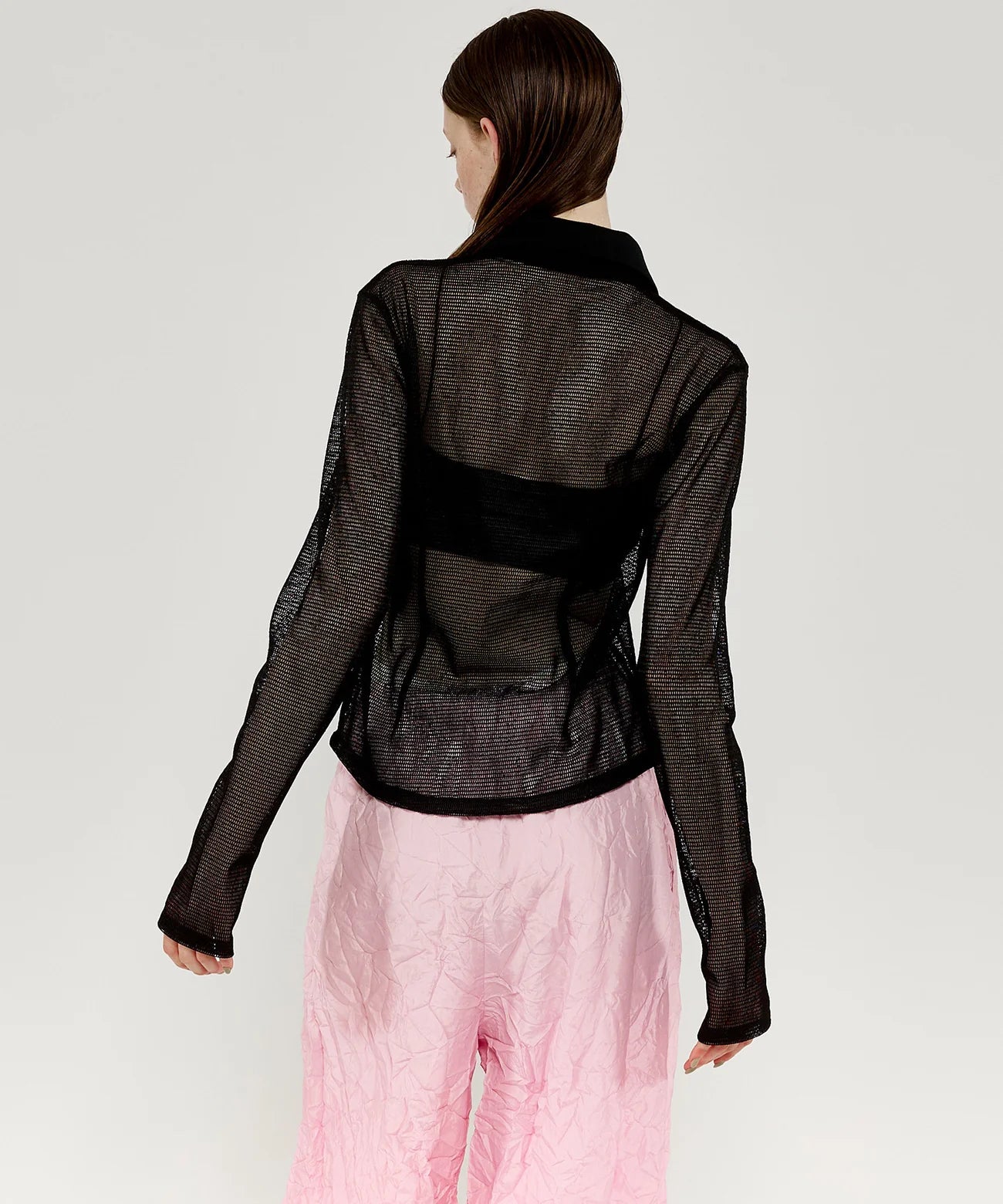 slub mesh shirt