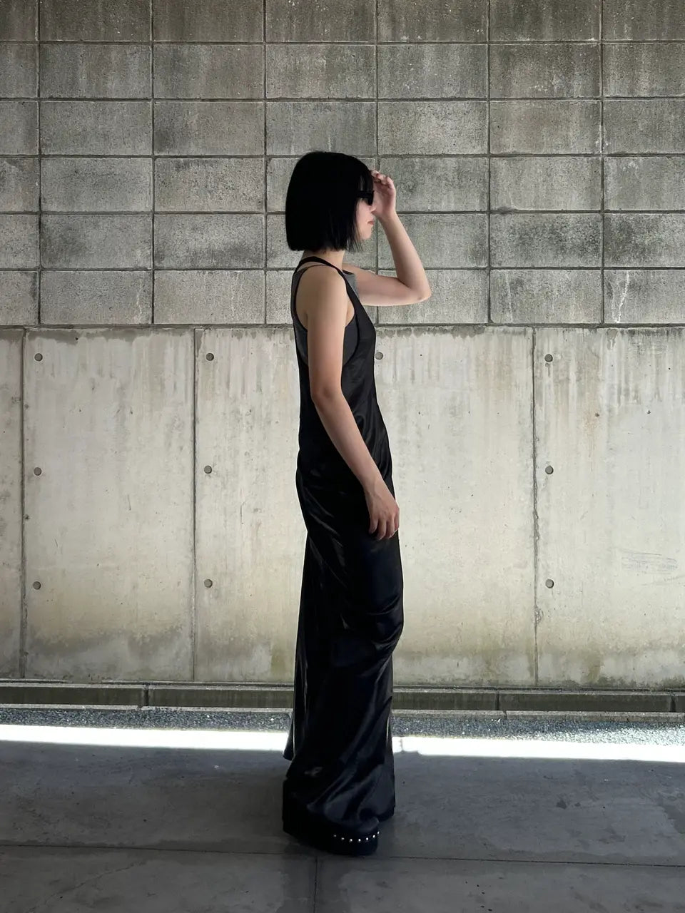 drape tank dress