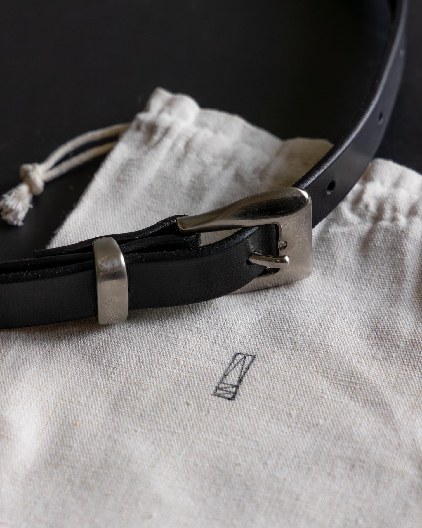 polish leather belt