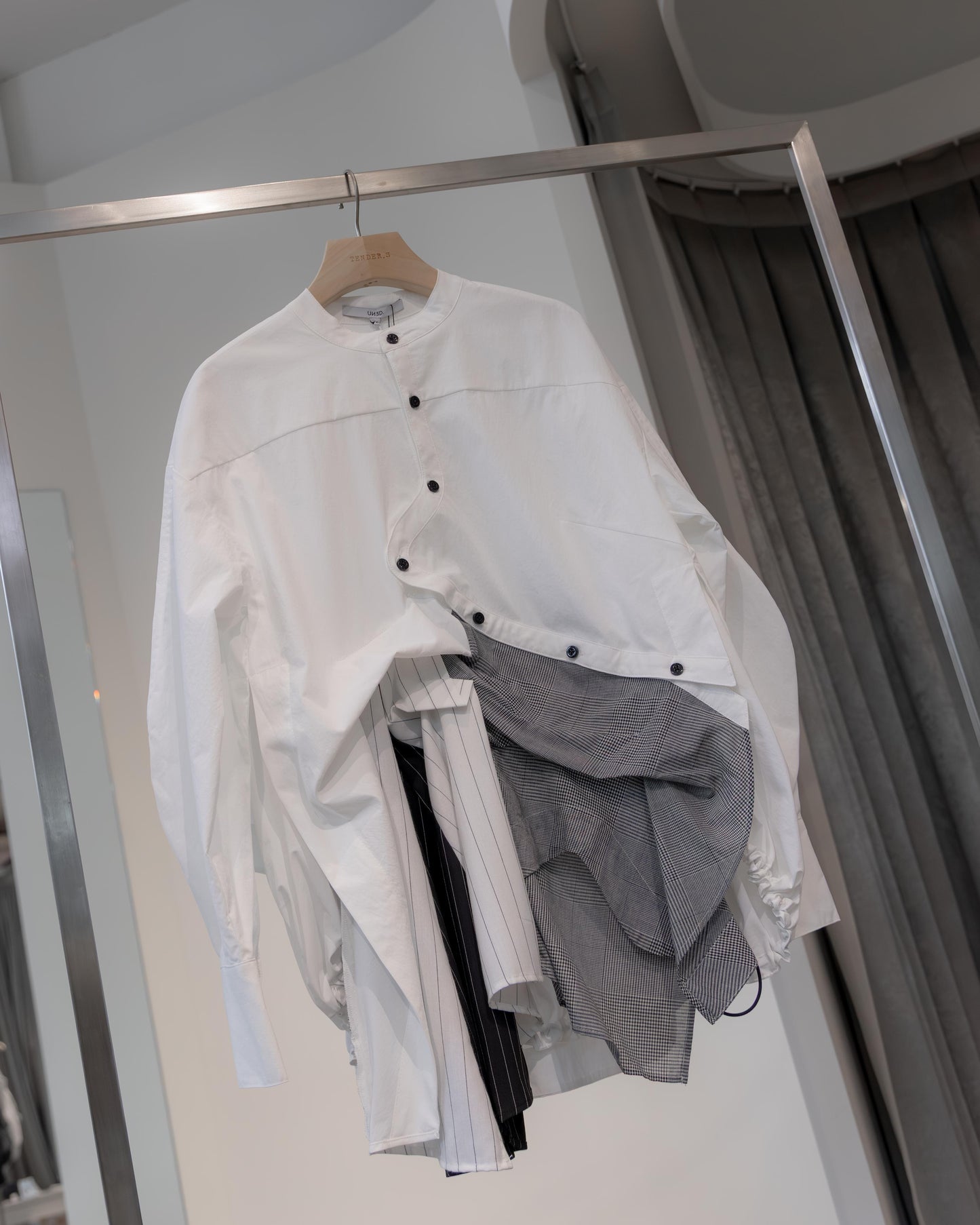 pattern mix shirt