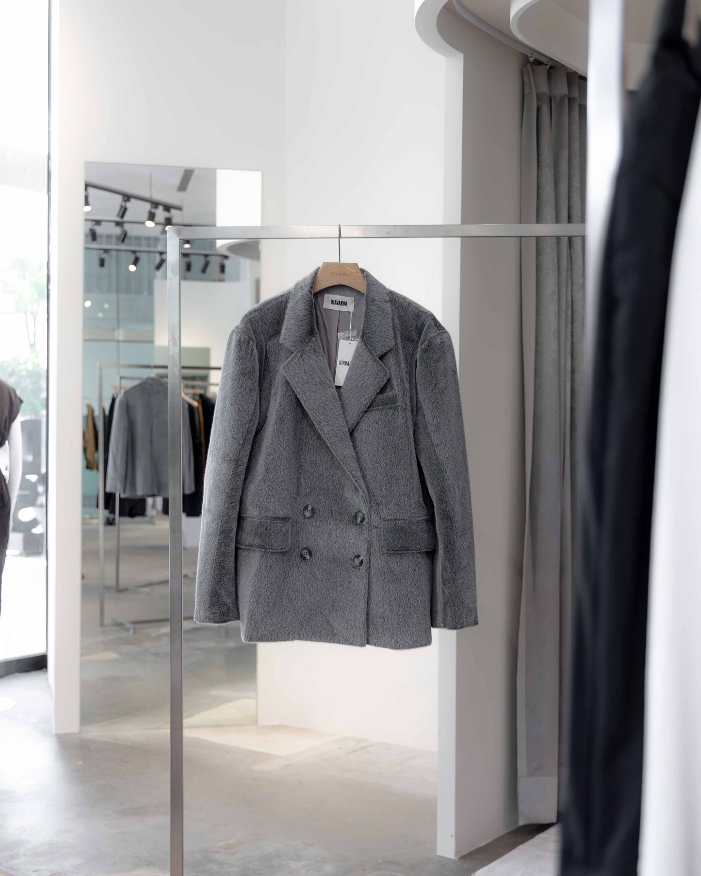 fur double jacket