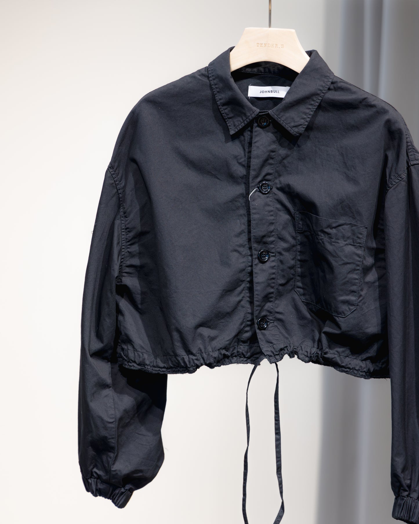 cotton linen cropped shirt