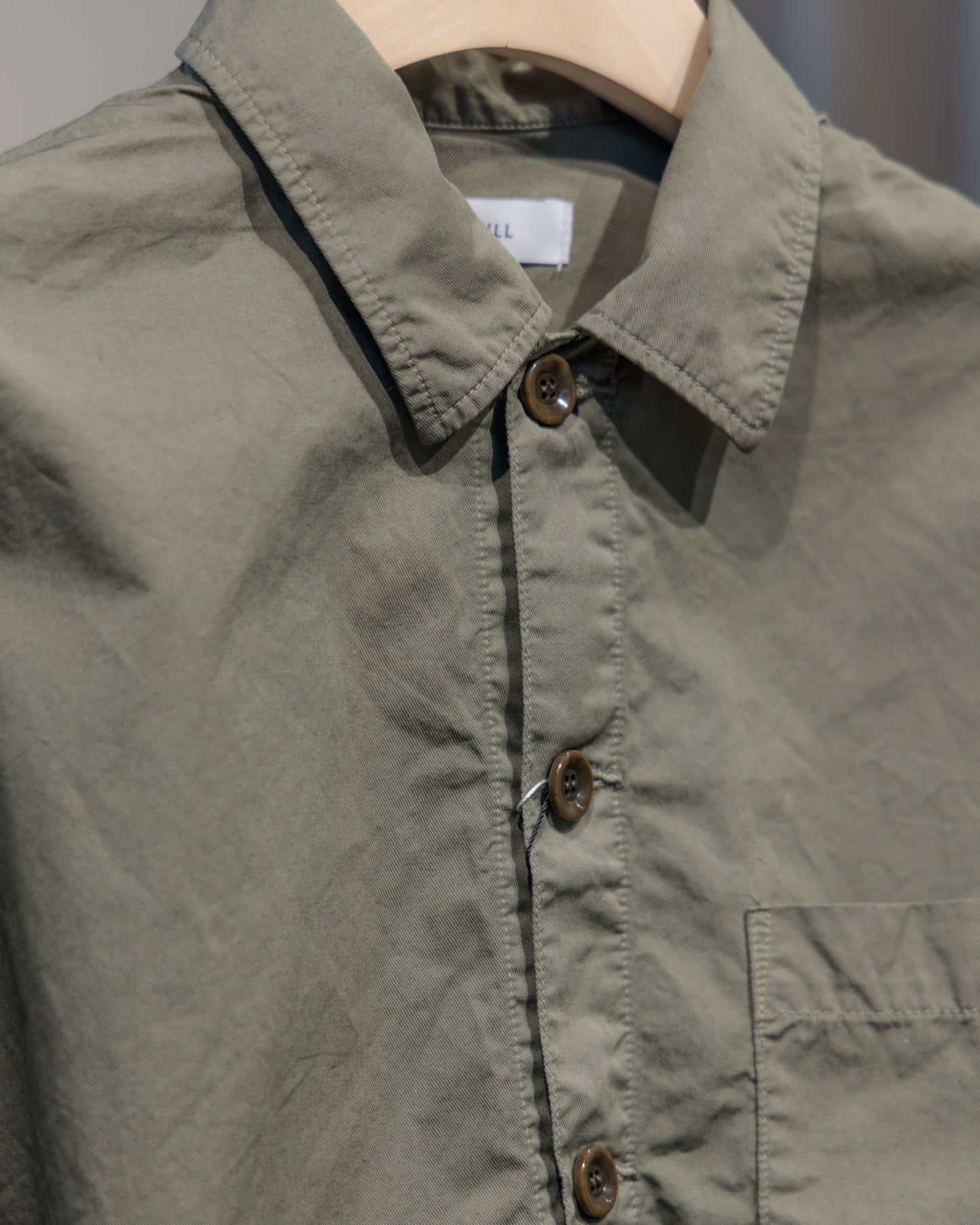 cotton linen cropped shirt