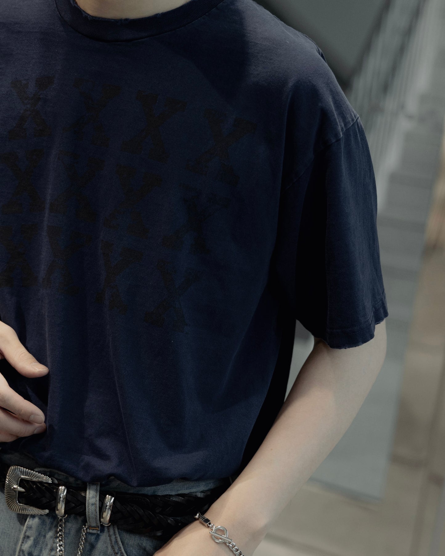 xxxxx damage pigment boxy tee