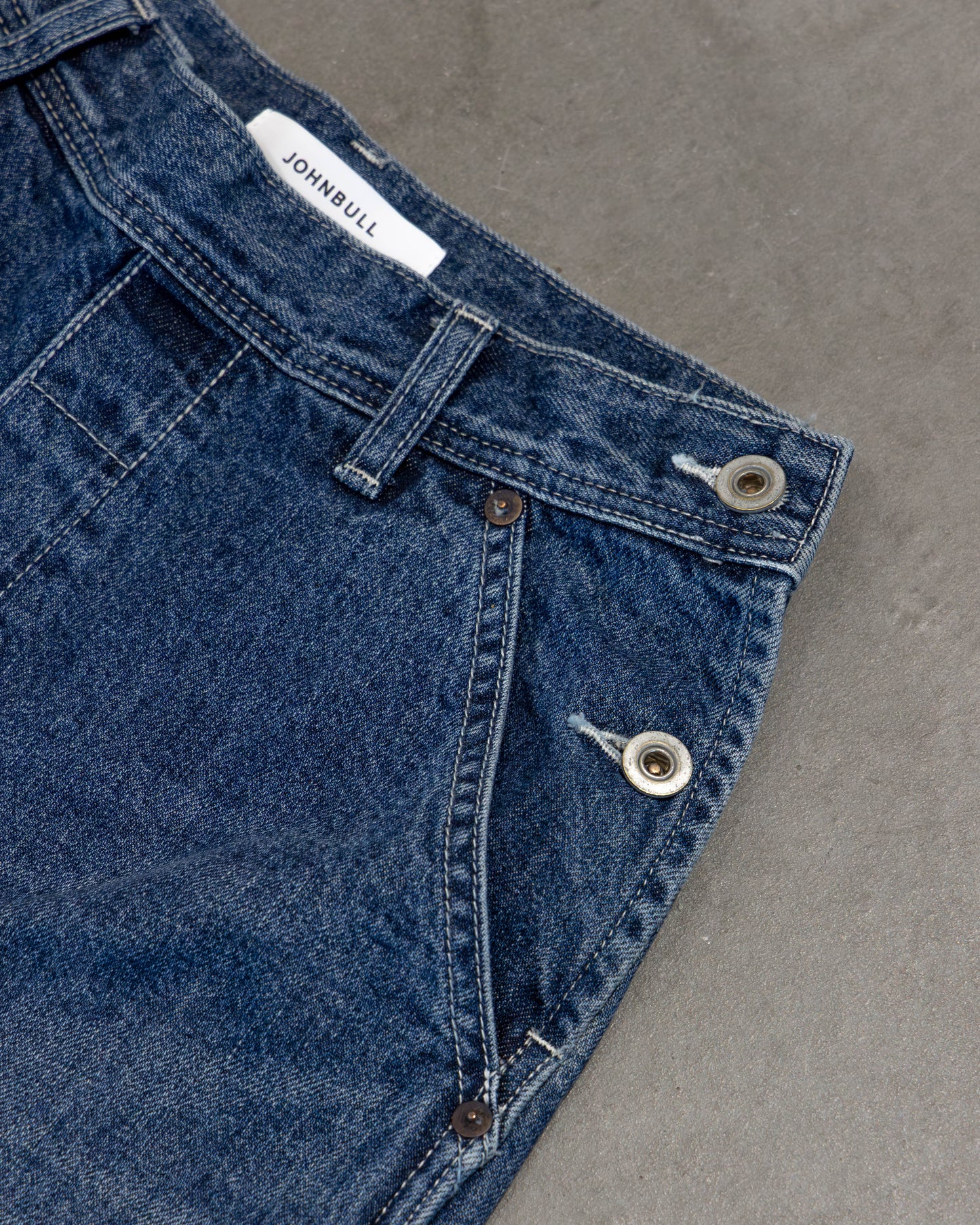 denim wide stem pants
