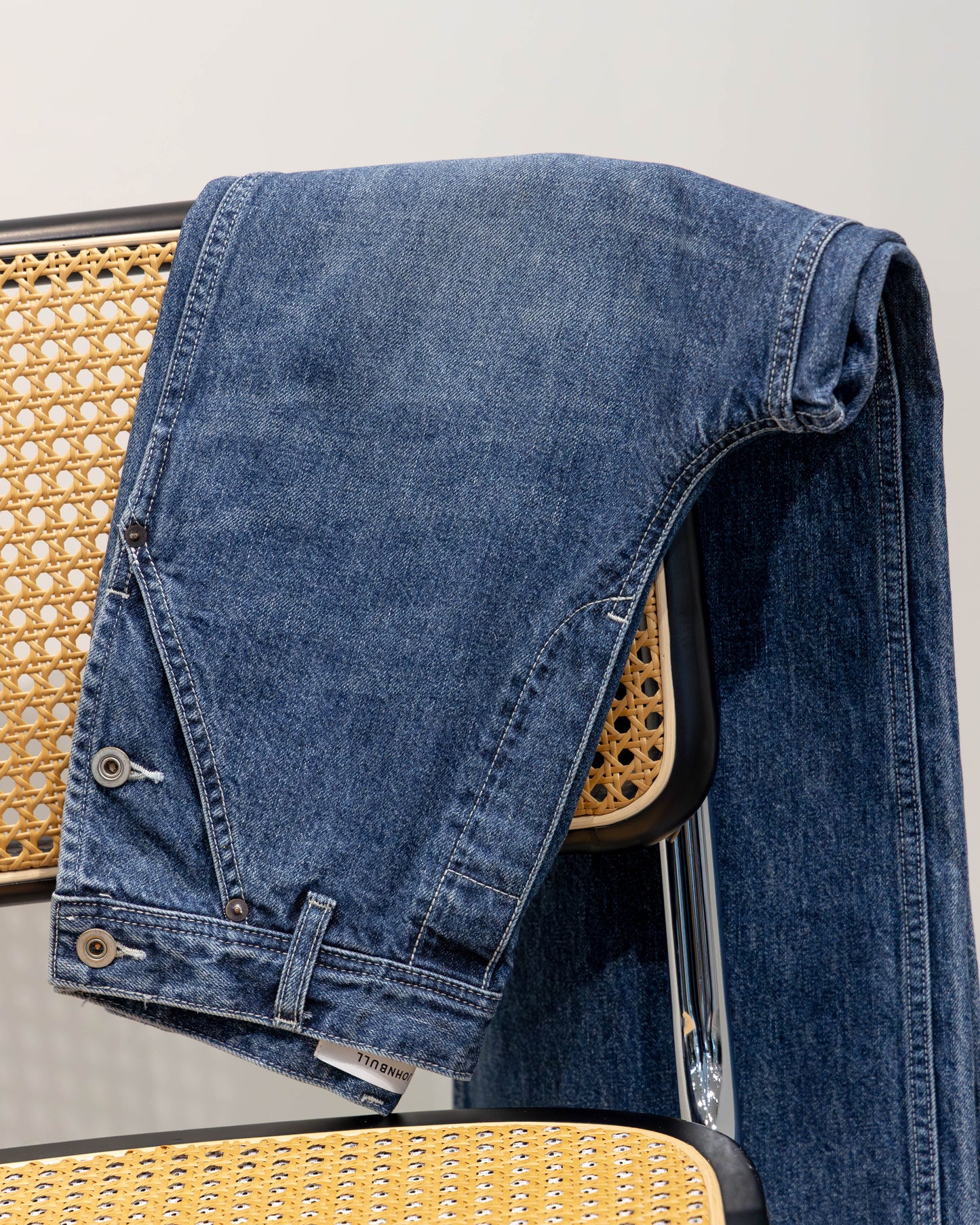 denim wide stem pants