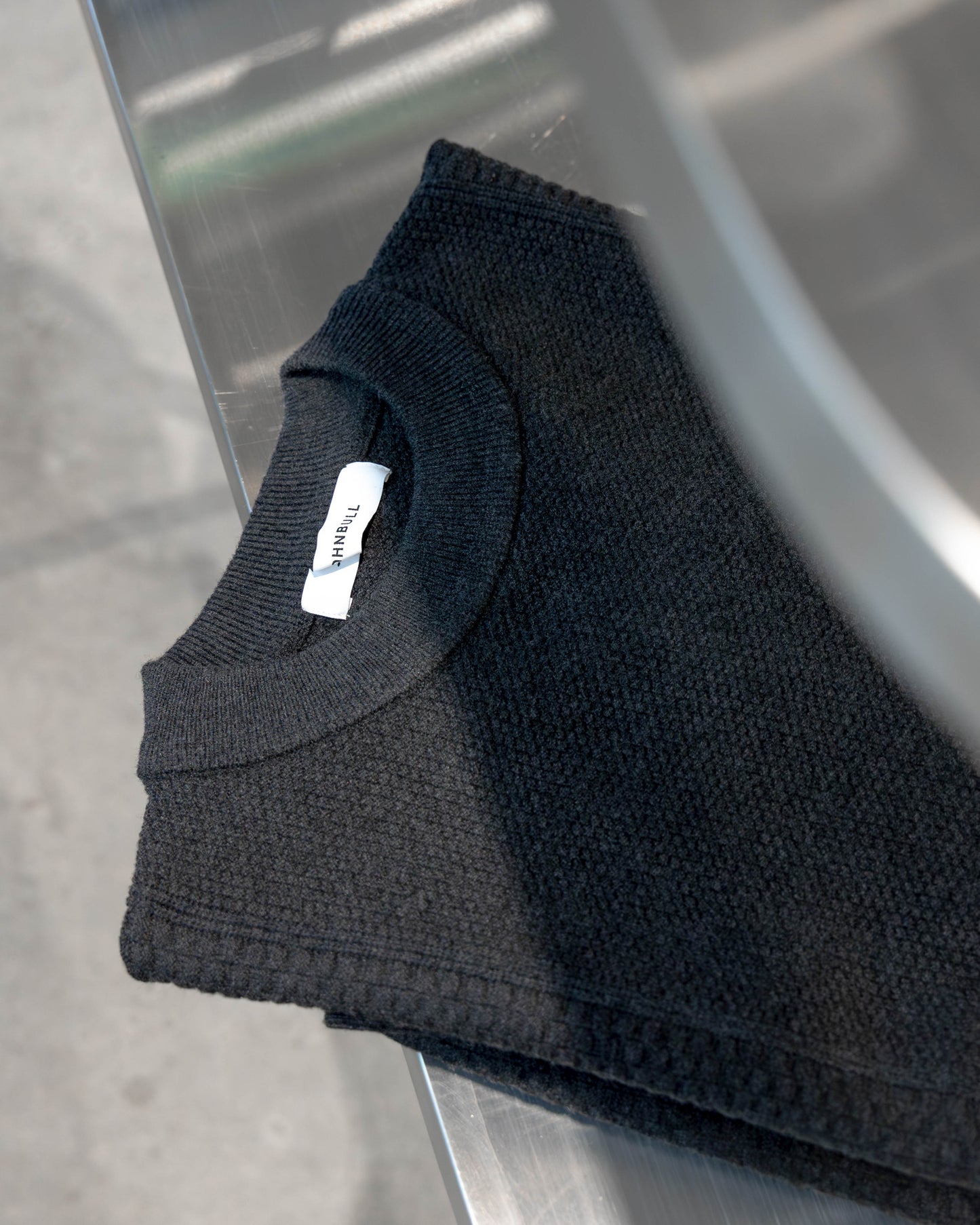 pattern contrast sweater