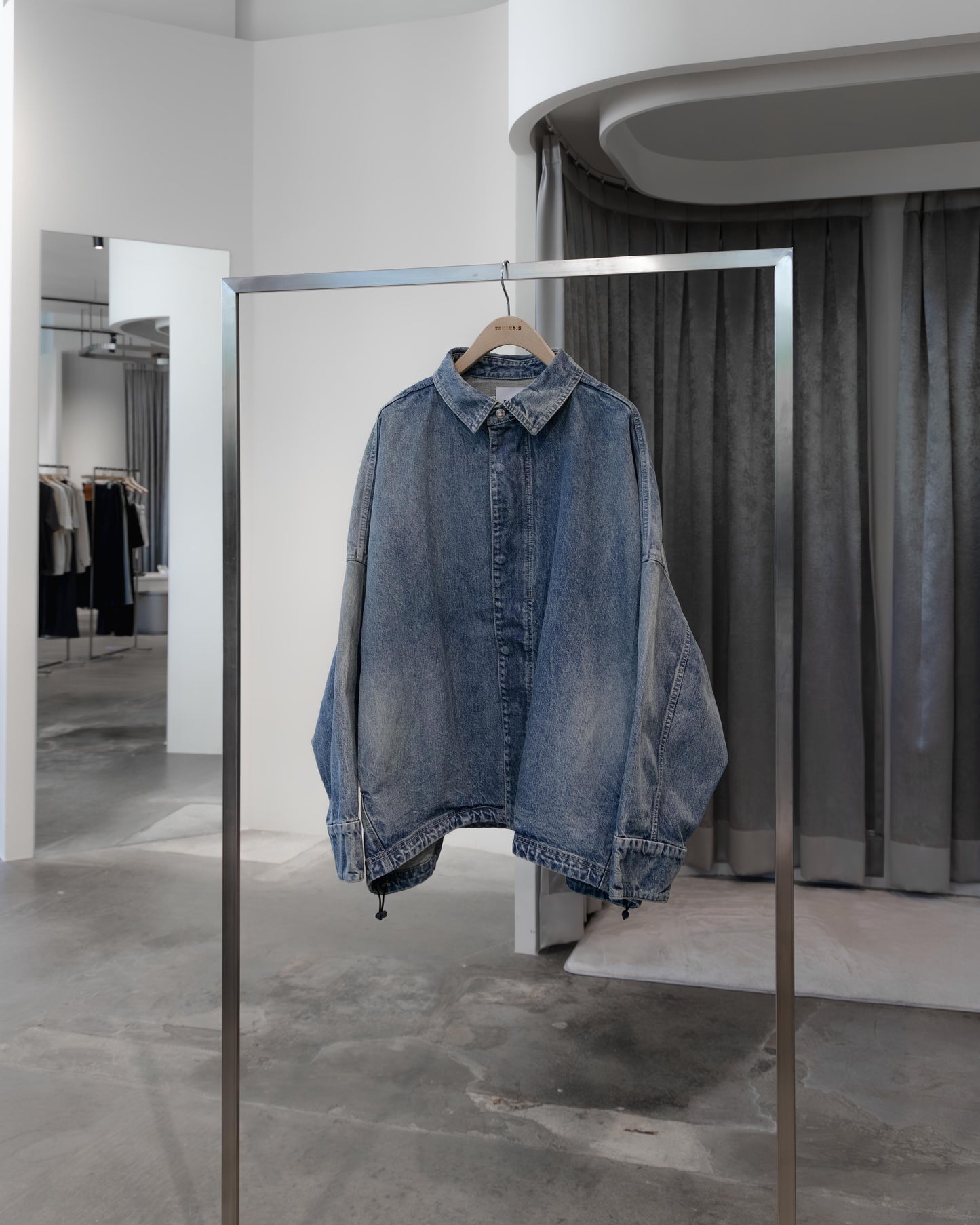 sise denim blouson