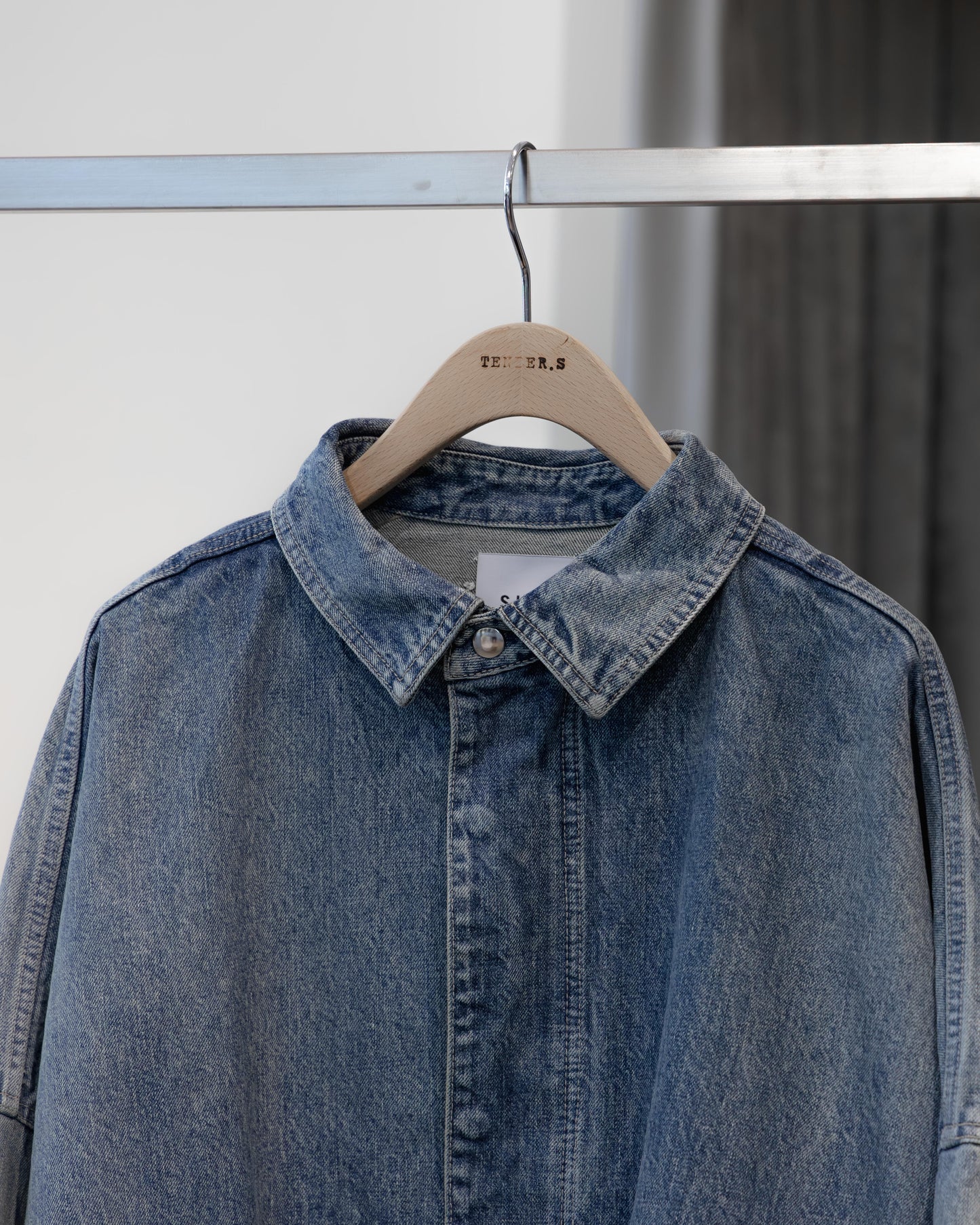 sise denim blouson