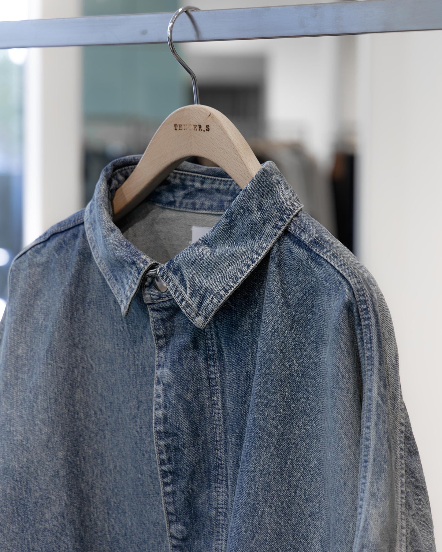 sise denim blouson