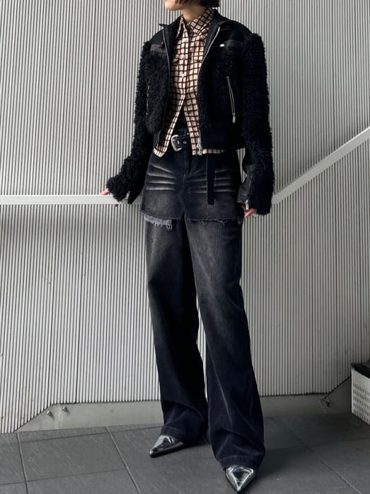 corduroy layered pants