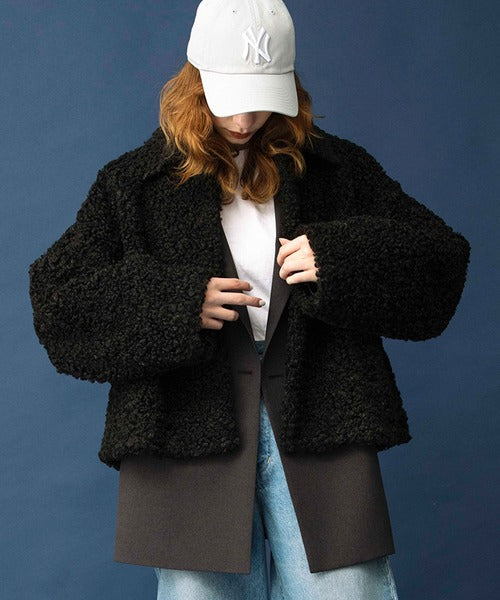 poodle boa short coat