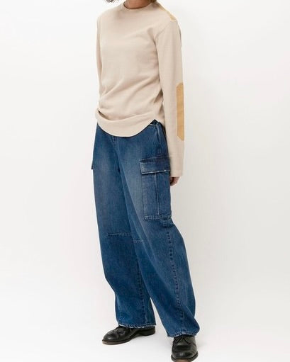 curvy cargo denim