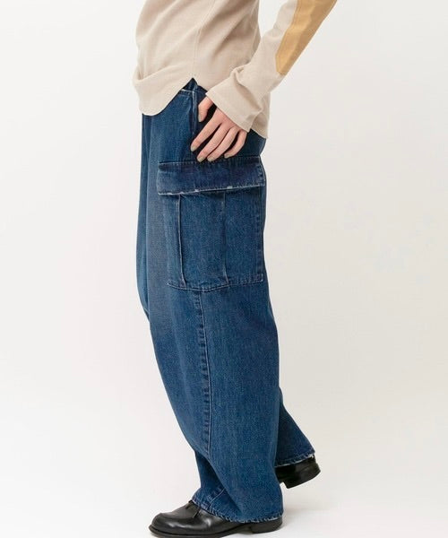 curvy cargo denim