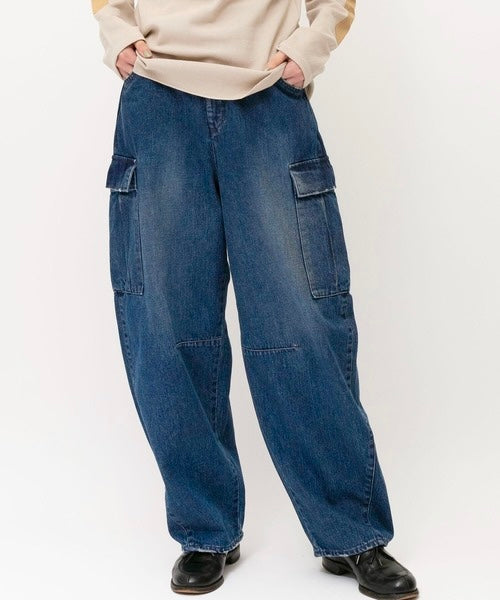 curvy cargo denim