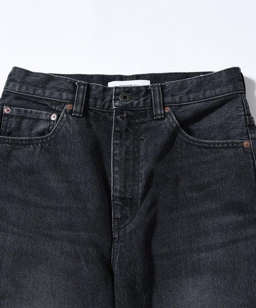 denim wide pants