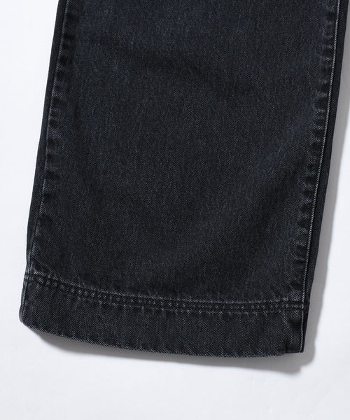 denim wide pants