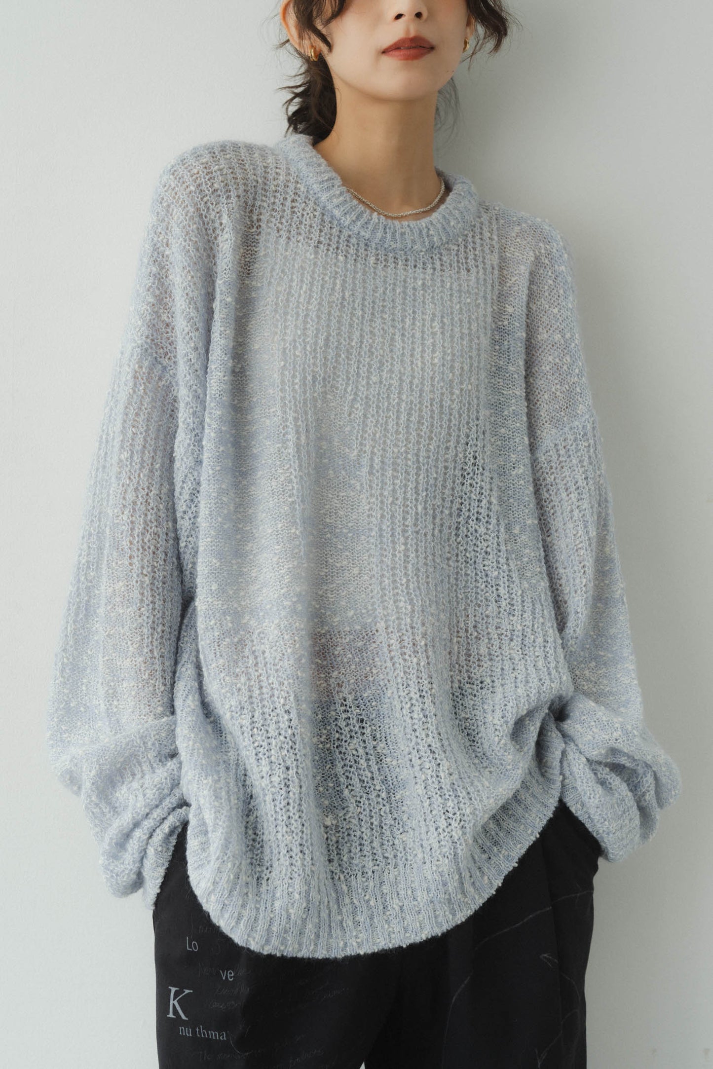 jaguard sheer knit