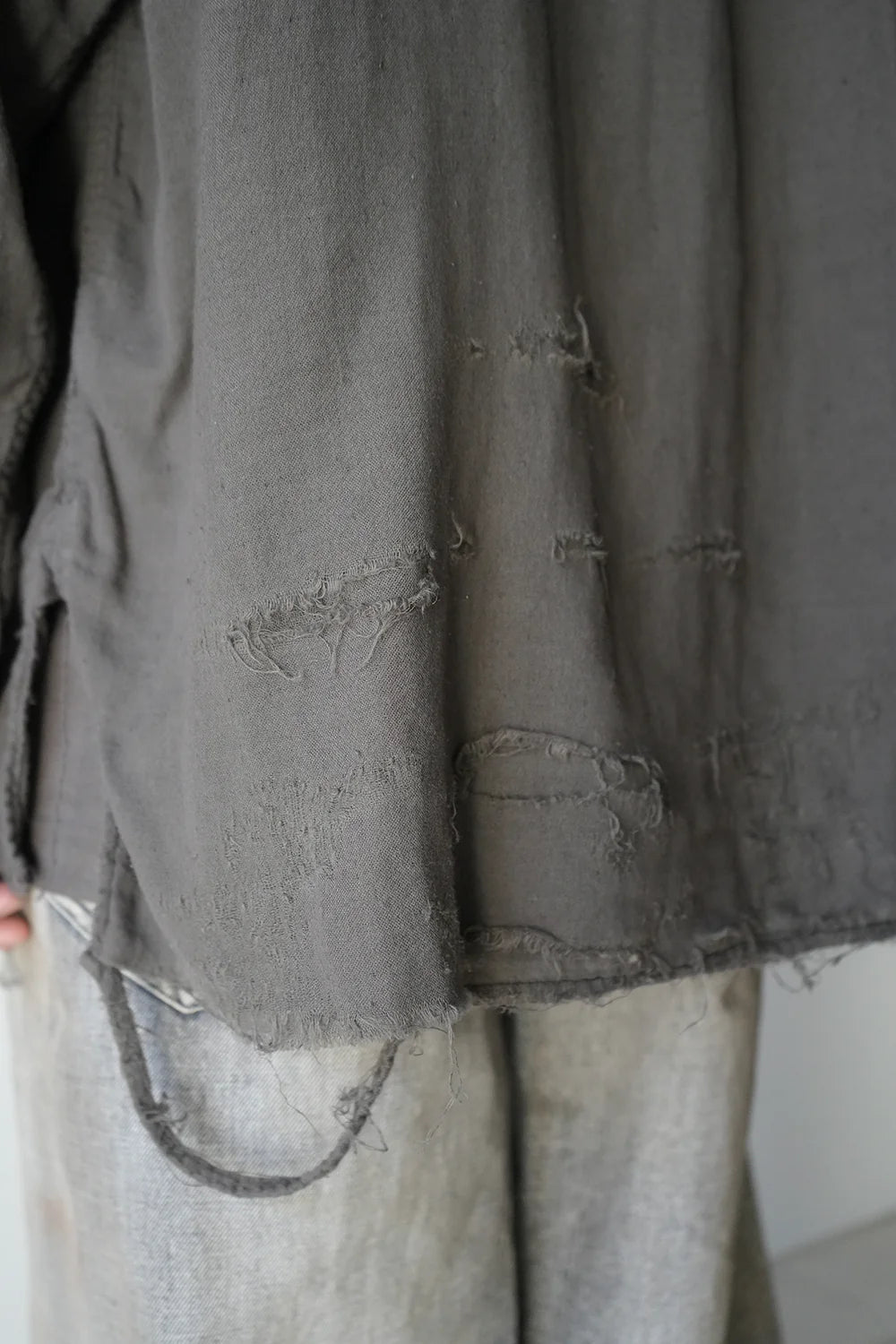 double gauze crash ls shirt