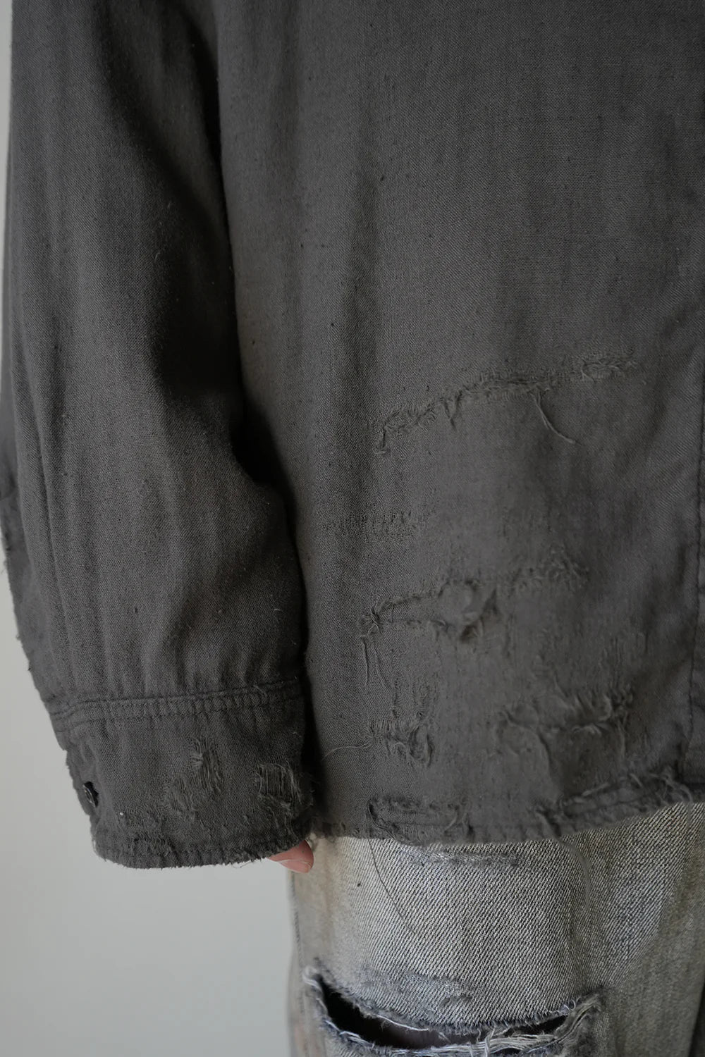 double gauze crash ls shirt
