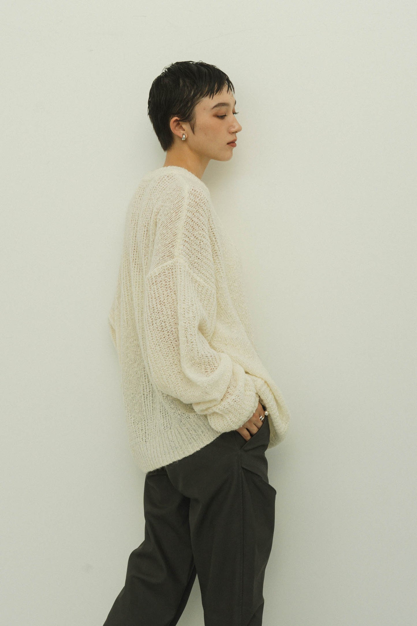 jaguard sheer knit