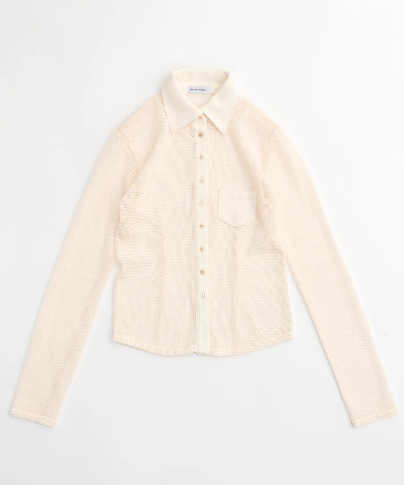 slub mesh shirt