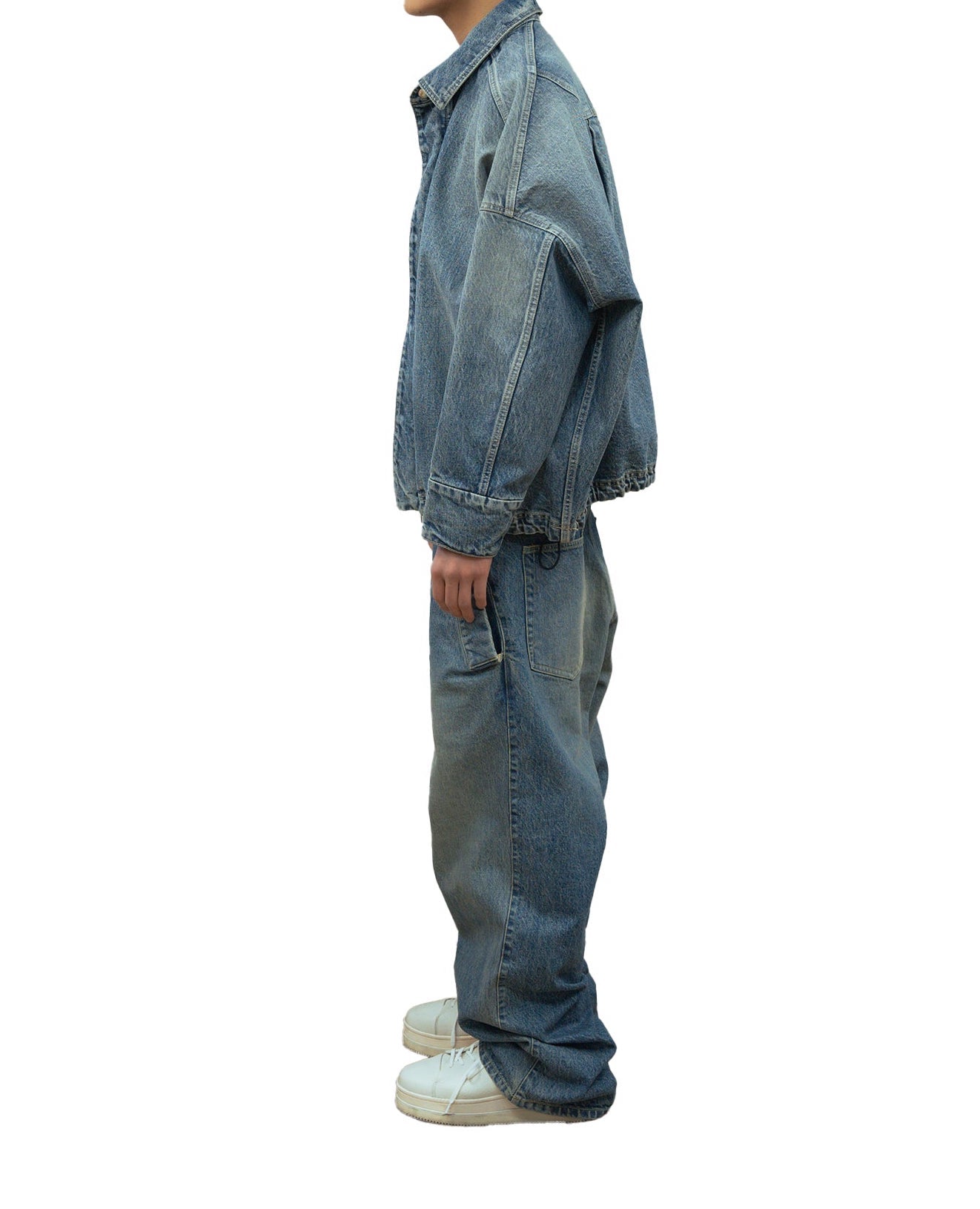 sise denim blouson