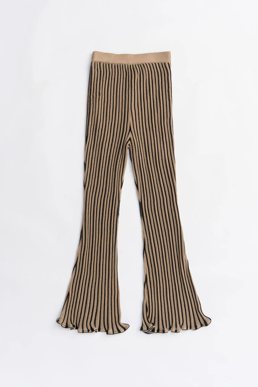 beaded knit pants